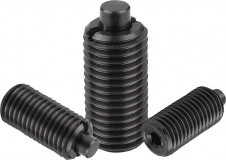 Indexing plungers – Spring plungers with internal hexagon and flattened steel pressure element
